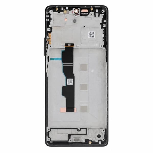 AMOLED-skærm med berøringsglas og chassis til Redmi Note 13 5G Service Pack Xiaomi Graphite Svart
