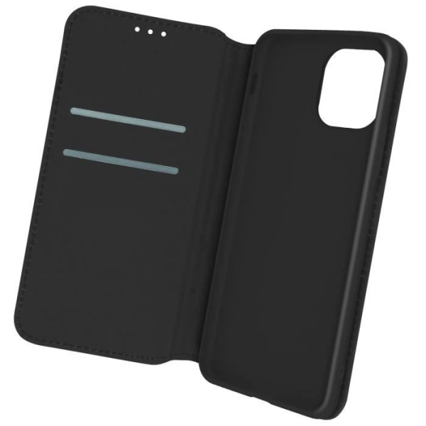 Foliofodral - AVIZAR - iPhone 12 Mini - Svart - Videostöd - Fack för kort Svart