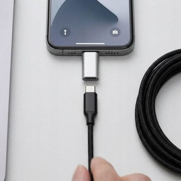 Kabel - netværksadapter - telekommunikation Bluestar USB Type C til Lightning Blue Star hvid