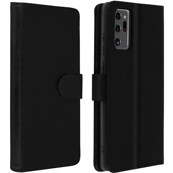 Etui - Chersterfield - Galaxy Note 20 Ultra - Heltäckande fodral - Kortfack - Videostöd Svart
