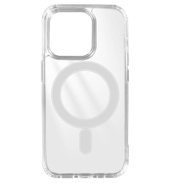 Coque MagSafe - AVIZAR - Crystal Mag Transparent - Rigide - Vit - Bland - Mixte Vit