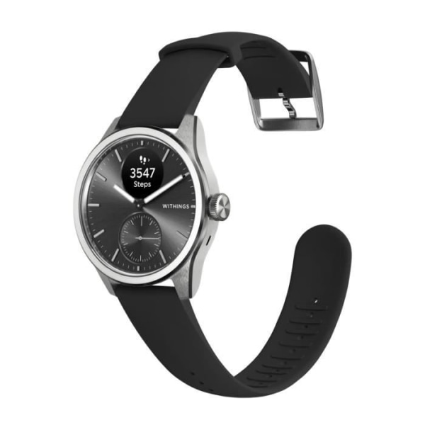 Smartwatch 42mm Vandtæt Autonomi 30 dage ScanWatch 2 Withings Sort Svart