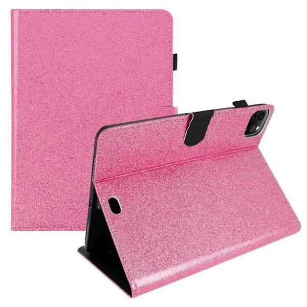 Foliofodral - AVIZAR - iPad Pro 11 2020 / iPad Air 2020 - Rosa - Glitter - Videosupport Rosa