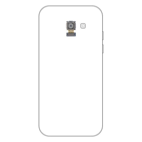 Bakkamera - Samsung - Galaxy A3 2017 - Ersättning - Integrerad anslutningskabel - Svart Svart