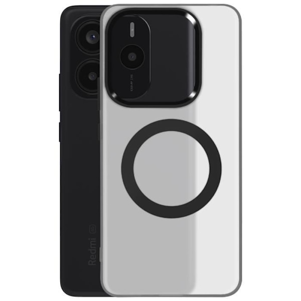 Coque för Xiaomi Redmi Note 14 5G MagSafe Stötabsorberande Militär Kvalitet Svart Svart