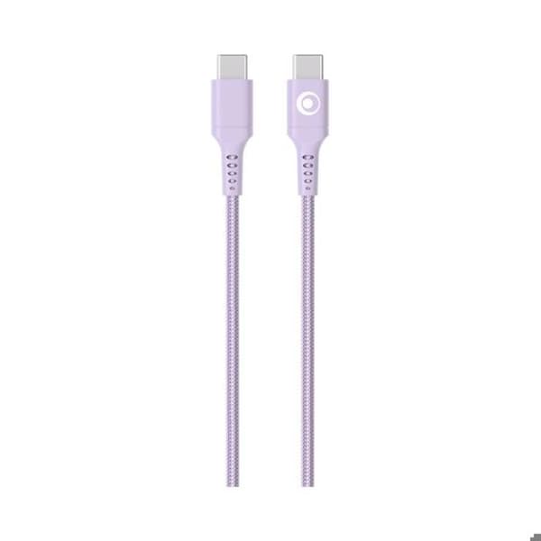 USB-C Laddningskabel - BigBen - 1.2m - 3A - Power Delivery 60W - Lila