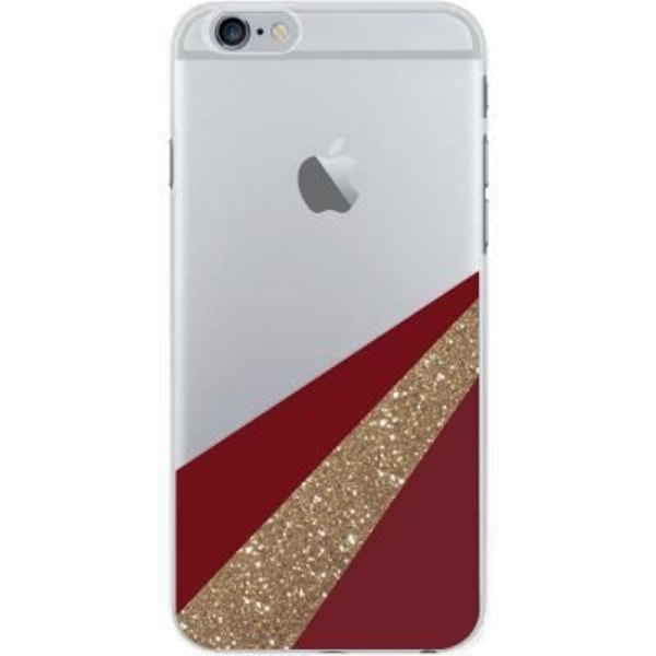 Transparent semi-rigid case On the line rouge for iPhone 6/6S/7/8