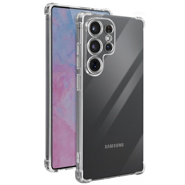 Skydd för Samsung Galaxy S25 Ultra Förstärkta hörn Stötsäker Flexibel Transparent Transparent