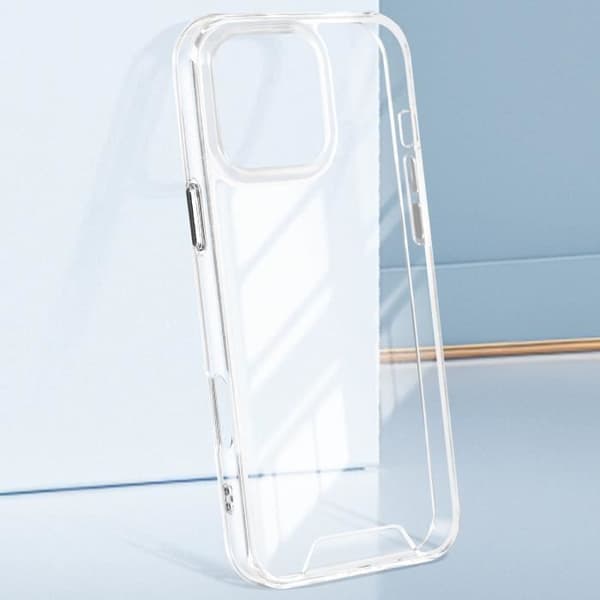 Cover - ADVISE - iPhone 16 Pro - Stødreducerende - Blød - Transparent Transparent