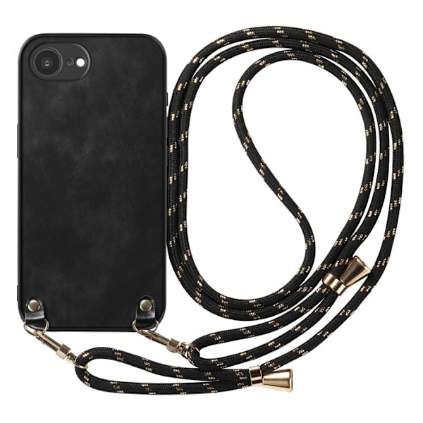 Coque til iPhone 16 Detachable Snor Sort Svart