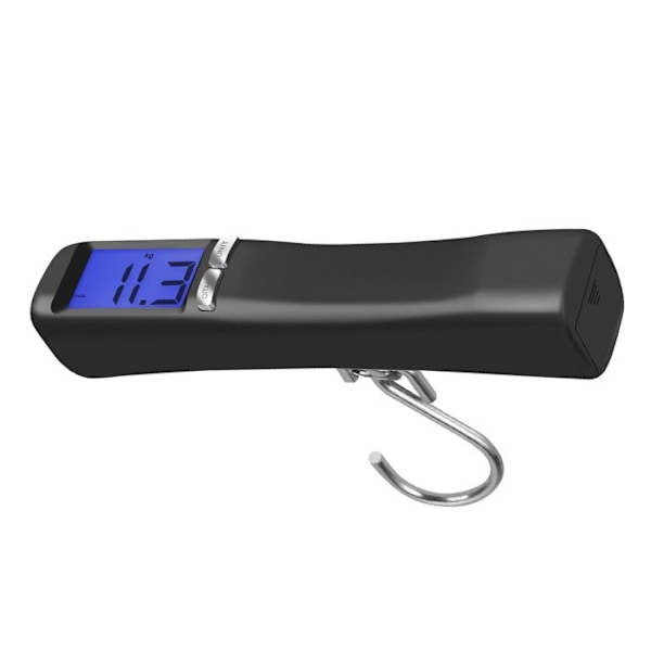 Digital Bagagevægt 50Kg LCD Baggrundsbelyst Visning 4 Måleenheder Akashi Sort