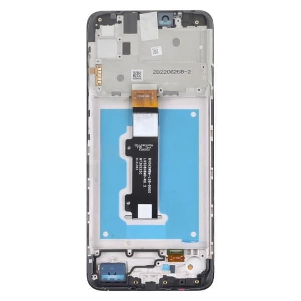 Original Motorola E40 / E30 LCD-skærm + berøringsglas (med ramme) Motorola lysegrå Grå