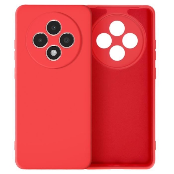 Coque - AVIZAR - Oppo Reno 12F - Semi-rigid - Soft-touch - Anti-fingerprint Rød Röd