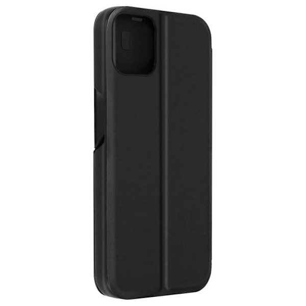 Foliofodral - AVIZAR - iPhone 15 Plus - Hel skydd - Lucka med fönster - Video stöd Svart