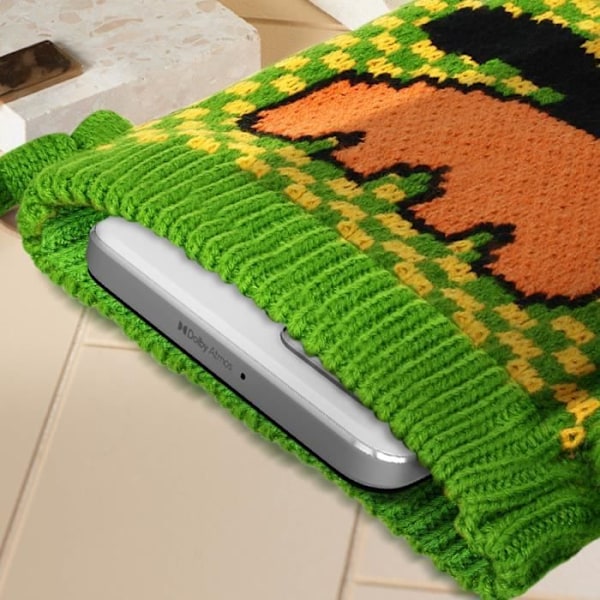 Tyg sockfodral för Smartphone Green Tulip Flower Pattern