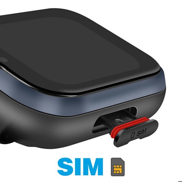 Wi-Fi Smart Watch til Senior med Videoopkald Funktion myPhone Sort Svart
