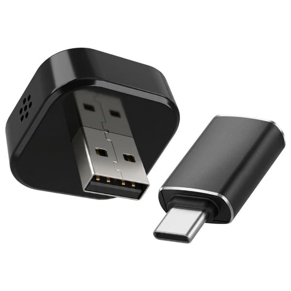 Trådløs CarPlay Adapter Bil Bluetooth og Wi-Fi USB USB-C Sort Svart
