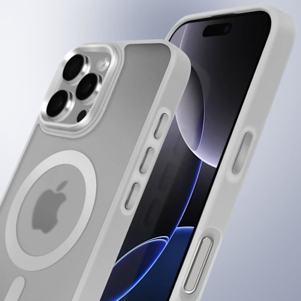 MagSafe kuori iPhone 16 Pro Mattapintainen Harmaa Reuna Grå