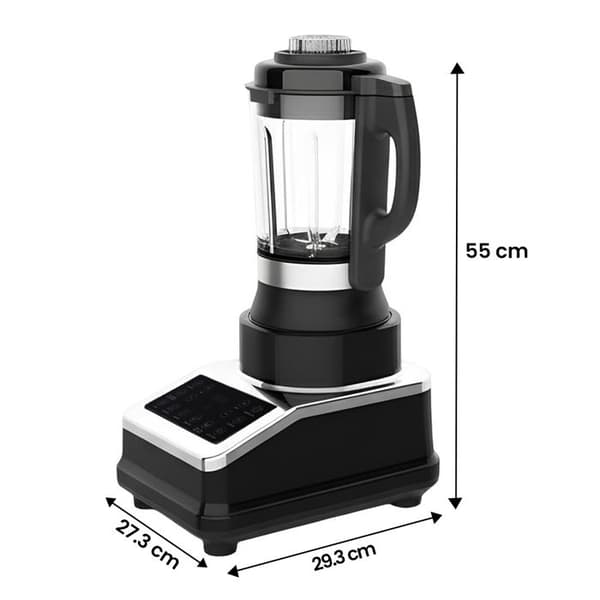 Varm blender - AVIZAR - Multifunktion - 800W - 1,75 L - Touchskærm Svart
