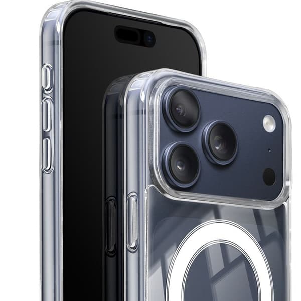 Tilbehørssæt - SWISSTEN - iPhone 17 Pro Max - Bi-materiale cover - Powerbank 5000 mAh - Trådløs opladning 15 W Vit