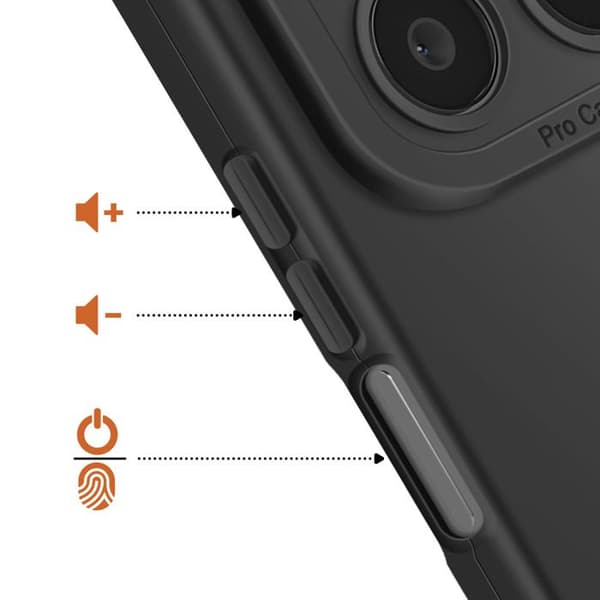 Silicone Cover til Honor 400 Smart med Forstærkning til Kamera Blok Sort Svart