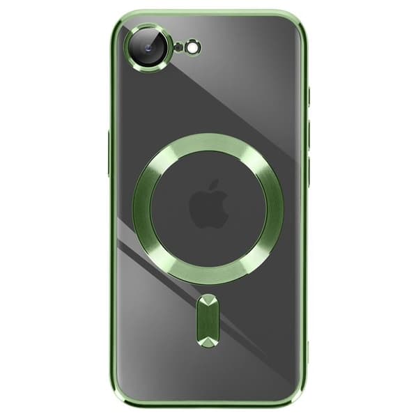 iPhone 17e cover med kromkant, MagSafe-kompatibel, grøn Grön