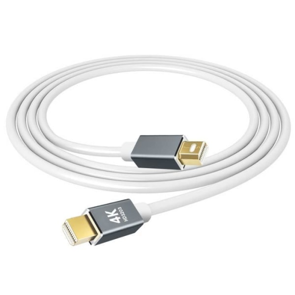 Mini DisplayPort hane till Mini DisplayPort hane videokabel 1,8m LinQ Vit