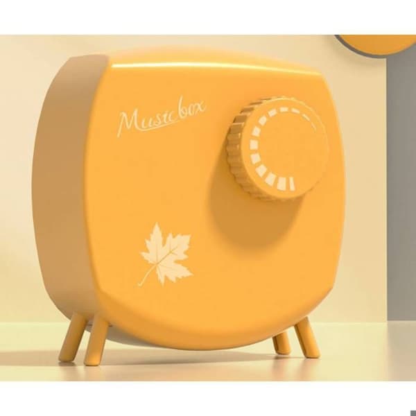 Musikboks - AVIZAR - Transistor Model - Gul - Søde melodi - Ergonomisk Gul
