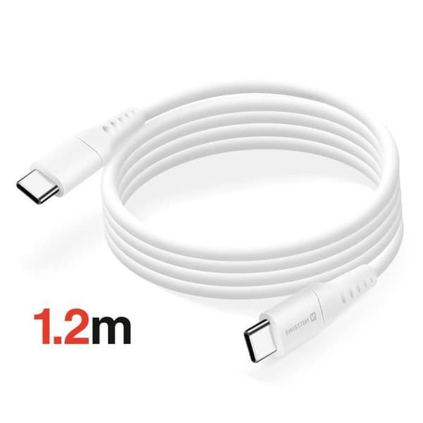 Swissten Ultra-Fast 35 W GaN USB C -virtalaturi Valkoinen Vit