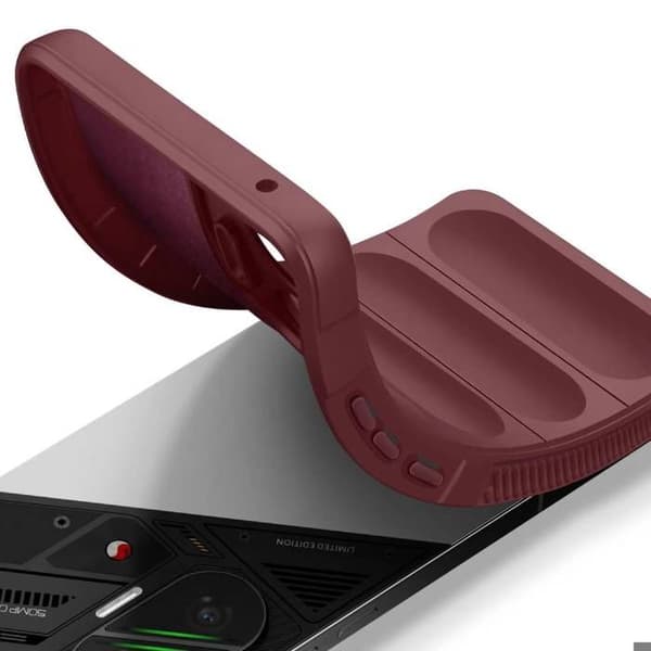 Skyddsskal för Xiaomi Poco F7 Soft Touch Stötsäker Bordeaux Röd