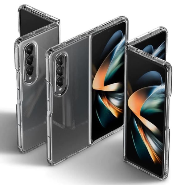 Suojakuori Samsung Galaxy Z Fold 4:lle - AVIZAR - silikonigeeli ja 9H karkaistu lasi - musta - jäykkä - sileä - sekoitettu Svart