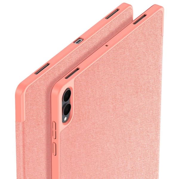 Fodral för Samsung Galaxy Tab S12 Plus Domo Tri-Fold Stöttålig Dux Ducis Rosa Ros