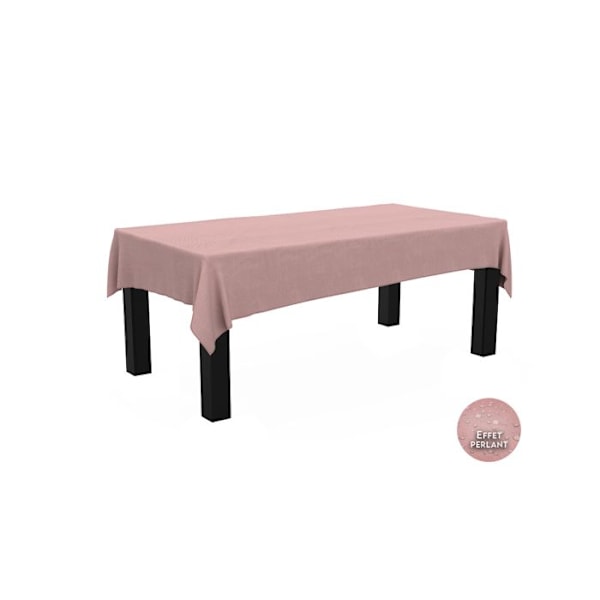Rektangulär duk - 1001jouets.fr - Lino 260x170cm - Färg rosa - Polyester - Maskintvättbar Rosa