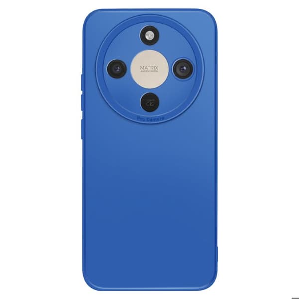 Siliconfodral för Honor Magic 8 Lite med skyddskant för kamera i blått Blå