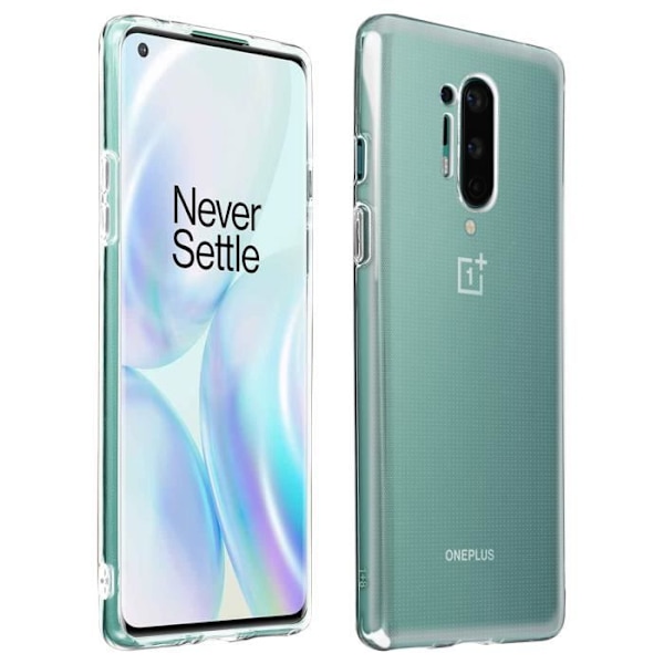 Coque - AVIZAR - OnePlus 8 Pro - Mjuk - Ultra-tunn - Transparent Vit Klar vit