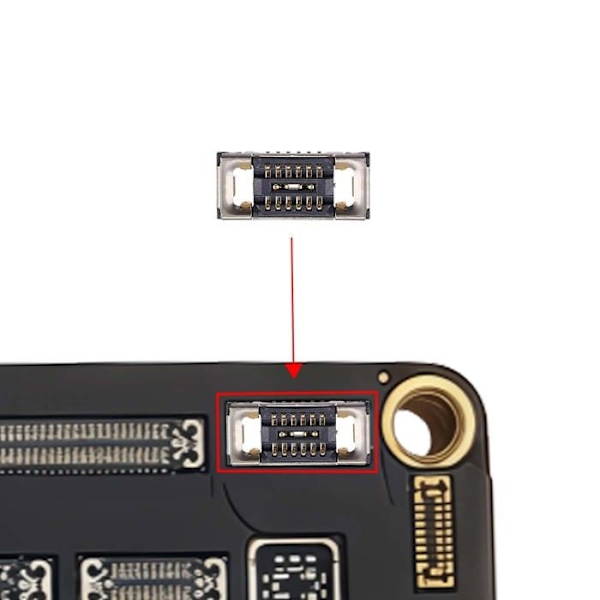 FPC Antenne Netværksstik til iPhone 16 Pro / 16 Pro Max 12 Ben Sort Svart