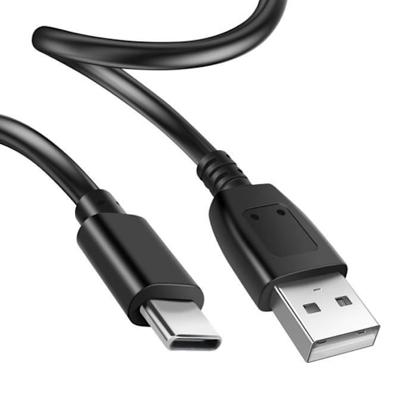 USB-kabel til USB-C 2A Kompatibel med Android Auto og Apple Carplay 0.5m Sort Svart