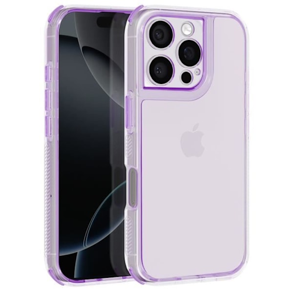 Cover til iPhone 16 Pro Forstærkede bumper hjørner Lilla Lila