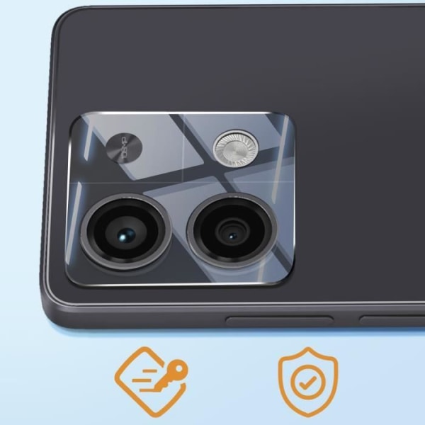 Kamerabeskyttelse til Xiaomi Redmi Note 13 5G Transparent 3D buet hærdet glas Transparent