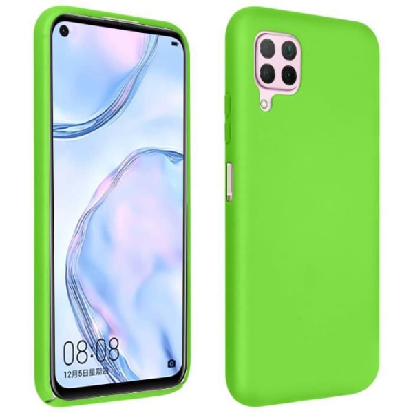 Huawei P40 Lite halvstyvt silikonfodral Soft Touch Finish Grön