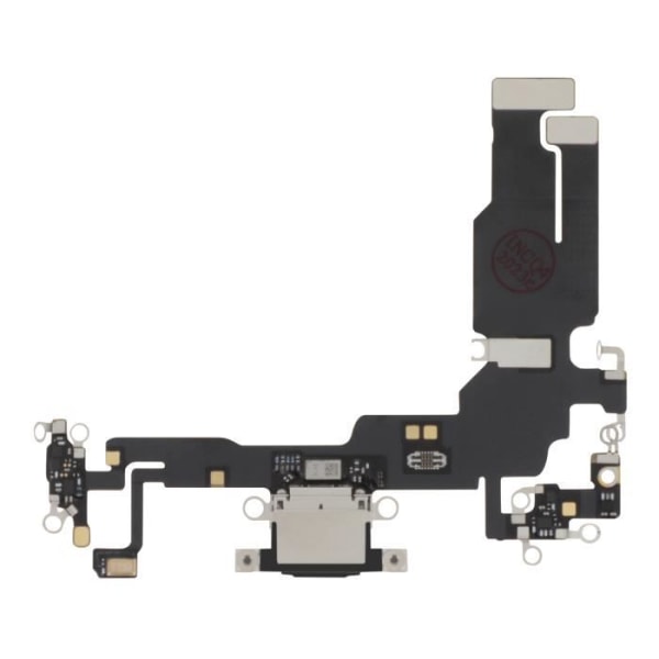 Opladningsstik til Apple iPhone 15, USB C-port + mikrofon Sort Svart