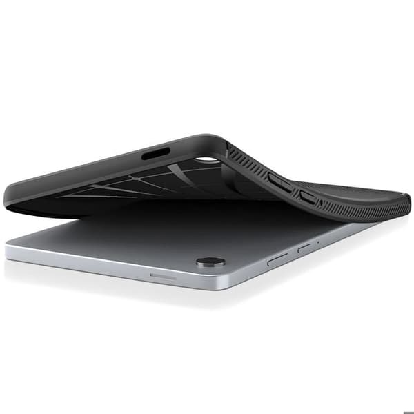 Coque - SPIGEN - Rugged Armor - Galaxy Tab A9/Tab A11 - Carbon effekt - Mat finish - Air Cushion Svart