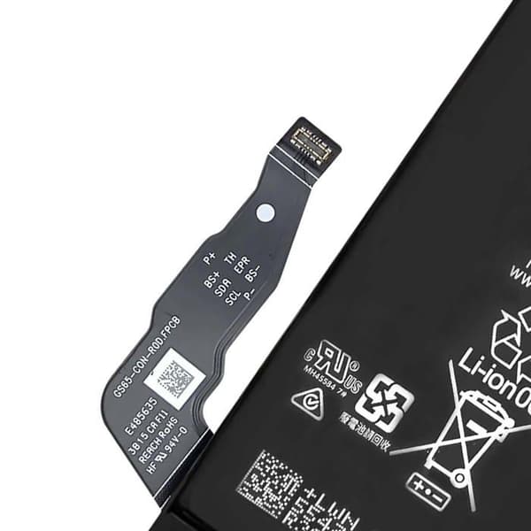 Erstatningsbatteri - AVIZAR - Pixel 8a - 4492mAh - 3.87V - Sort Svart
