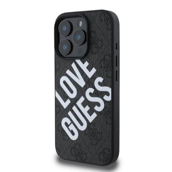 Beskyttende Cover til iPhone 16 Pro MagSafe Model 4G Guess Sort Svart