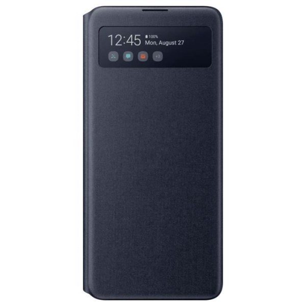 Kotelo - Samsung - Galaxy Note 10 Lite - Läpinäkyvä - S View Wallet Cover - Musta Svart