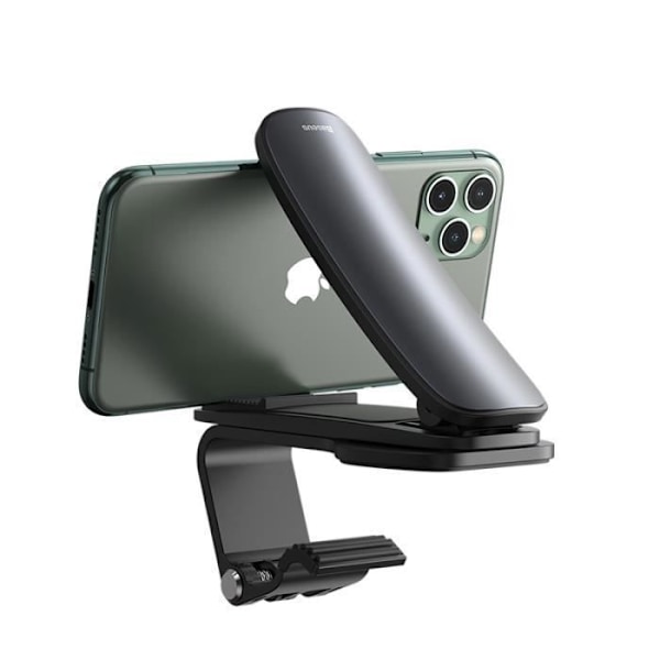 Support Actif - BASEUS - Big Mouth Pro - Pliabile - Mobile/Smartphone - Musta, Hopea Svart silver