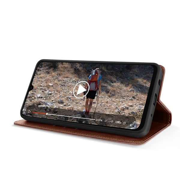 Xiaomi Redmi A5 Video Tuen Folio Kuori Ruskea kastanj