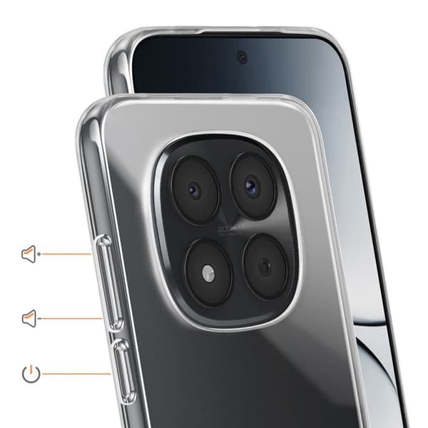 Silicone Cover til Redmi Note 15 Pro 5G i Ultrafin Stødabsorberende Transparent Vit