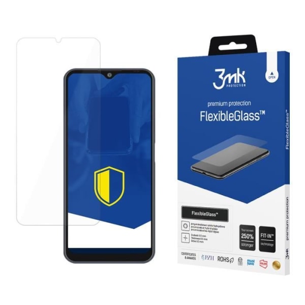 3MK Samsung Galaxy A50 hybrid glas - FlexibleGlass™ - gennemsigtig - TU