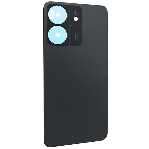 Batteri Cache - AVIZAR - Redmi 13C - Tempereret Glas - Sort - Integreret Klæb Svart